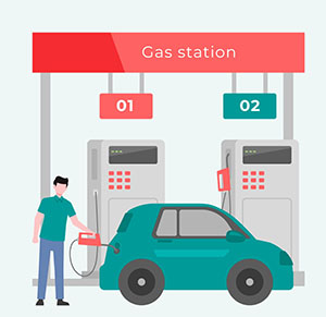 ガソリンスタンド