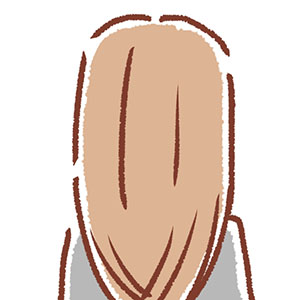 浮気相手のロングヘア