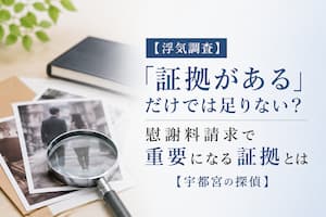 浮気調査で重要な「使える証拠」について解説するブログ|宇都宮の探偵・栃の葉探偵社